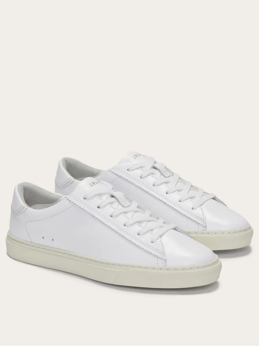 Everlane The Day Sneaker White Leather Low Top Minimalist Shoe Size 8 NWOB